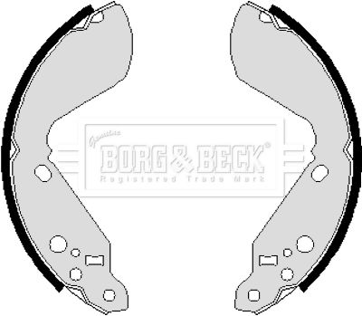 BORG & BECK stabdžių trinkelių komplektas BBS6031